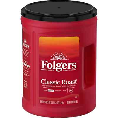 Folgers Classic Roast Ground Coffee 40.3 oz $13.49