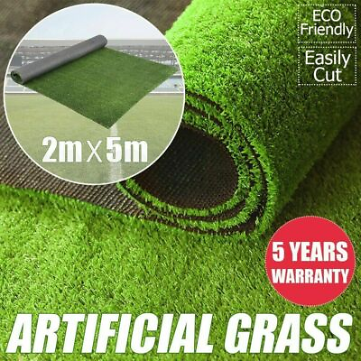 #ad 16x6.6ft Artificial Grass Synthetic Mat Landscape Fake Lawn Pet Dog Turf Garden $61.59