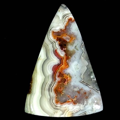 #ad 23.25Cts 22X33X4mm 100% Natural Royal Crazy Lace Agate Triangle Cab Gemstone $5.99