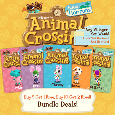 #ad Animal Crossing NFC Amiibo Cards 5amp;10 Pack Available CHOOSE ANY VILLAGER $3.99