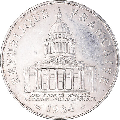 #ad #ad #1110482 Coin France Panthéon 100 Francs 1984 Paris AU Silver KM:951.1 $25.94