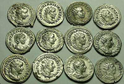 Original Ancient Roman SILVER Antoninianus Philip Trajan Decius Gordian Elagabus $100.00