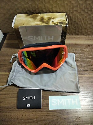 #ad Smith Fuel V.1 MBT Cycling Goggles Frame: Cinder Medium Fit Lens:Red Mirror $40.00