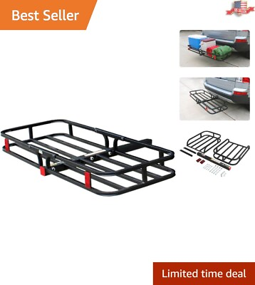 Hitch Trailer Mount with High Side Rails 500 lb Load Capacity Black $92.97