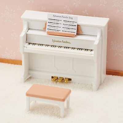 #ad Sylvanian Families Doll furniture Piano Chair set Calico Critters Figure Japan $21.83