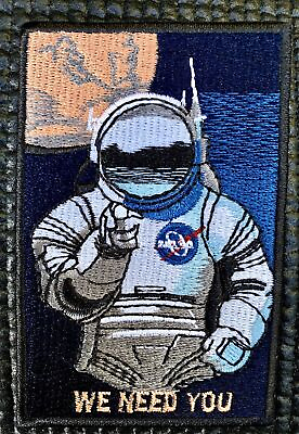 #ad NASA MARS ASTRONAUT RECRUITMENT CAMPAIGN “WE NEED YOU” PATCH 3.5” X 2.5” $11.00