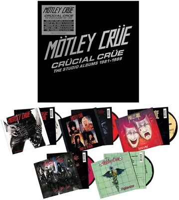 #ad Motley Crue Crucial Crue: The Studio Albums 1981 1989 New CD Ltd Ed Boxed S $38.16