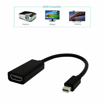 #ad Mini DisplayPort Thunderbolt To HDMI Adapter For Microsoft Surface Pro 2 3 4 BLK $2.69