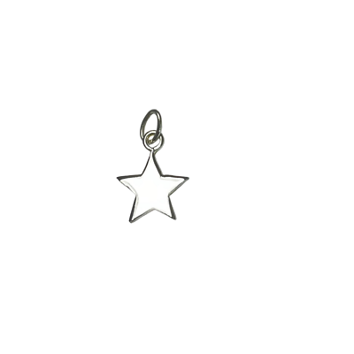 #ad Sterling Silver .925 Tiny Star Charm 12mm x 10mm $5.99