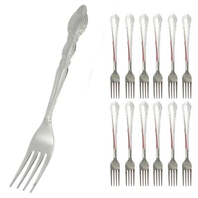 12 Dinner Forks Set Heavy Duty Stainless Steel Cutlery Table Flatware Utensils #ad $9.55