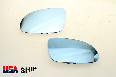 #ad Aspherical Blue Tinted Heat Mirror Glass FOR VW GTI GOLF JETTA MK5 PASSAT B6 LR $21.99