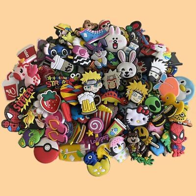 #ad Lovely Lot of 3050100 PCS Random PVC Different Shoe Charms for Shoe Decoration $8.49