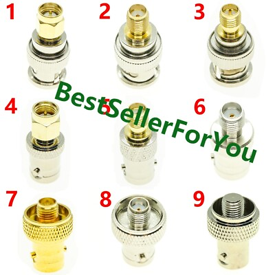 #ad BNC Male Female To SMA Male RP SMA Female RF Connector Adapter Test Converter $0.99