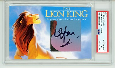 #ad Elton John Signed Autographed The Lion King Cut Display PSA DNA Encased $395.00