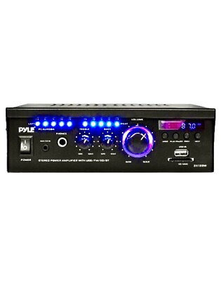 #ad High Fidelity Home Audio: Pyle Pro Bluetooth Amplifier with USB SD $94.99