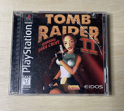 Tomb Raider II Starring Lara Croft By Eidos PlayStation Teen Action Video Game $9.74