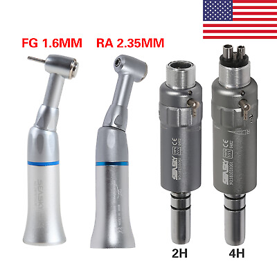 2 4 Holes Dental Slow Low Speed Contra Angle amp; Air Motor Micromotor Kit ftg $24.99