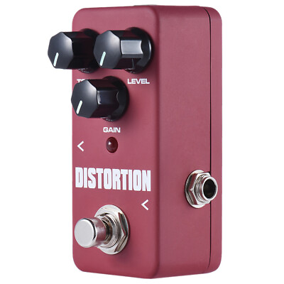 #ad Distortion Pedal Guitar Effect Pedal Red New Free Ship L0Z6 $28.25