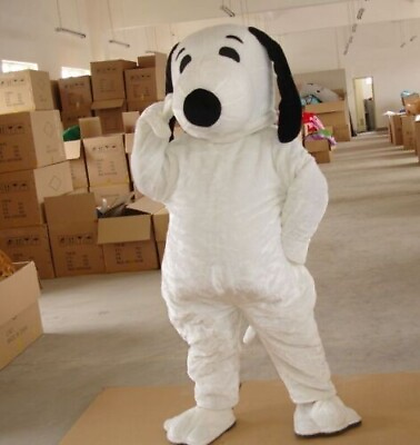 #ad dog cartoon Mascot Costume Cosplay Party Fancy Dress Suits Adult Unisex $80.10