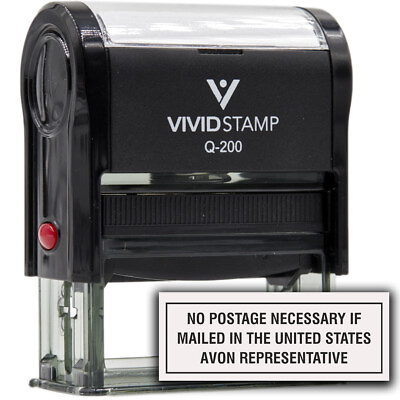 #ad No Postage Necessary If Mailed In The US Avon Representative Rubber Stamp $10.92