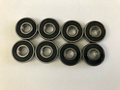 #ad 8 PCS S608 2RS Stainless Skateboard Bearings 8x22x7 mm oil lube less drag $8.90