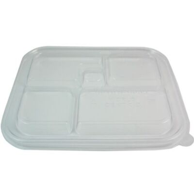 #ad World Centric TRL CS BB Clear PLA Lids for 5 Compartment Bento Boxes 300 CS $232.99