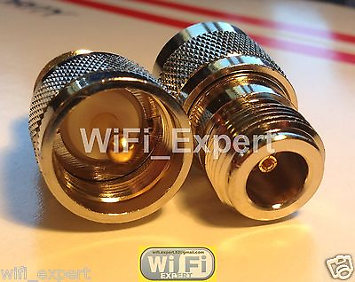 #ad 2 Pack UHF PL259 Male Plug to N Type Female RF Connector Adapter USA $6.74