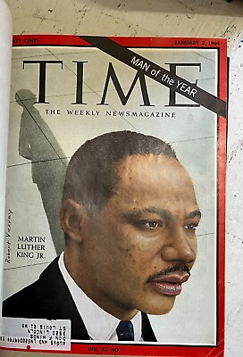 #ad 83 Time Bound Mag Book Jan Feb Mar 1964 Martin Luther King Jr.; Man of Year $365.00