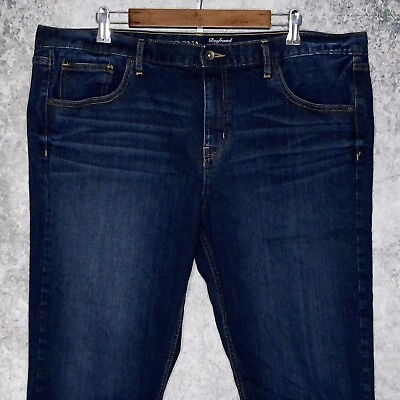 #ad Merona womens Boyfriend jeans plus size 18 stretch dark wash $14.27