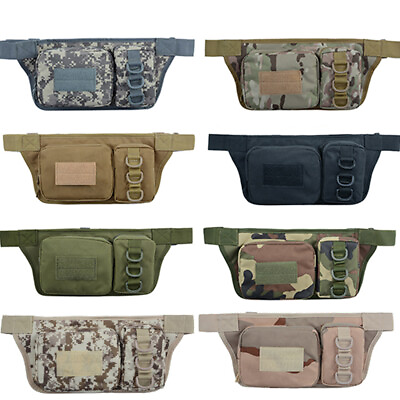 #ad Utility Tactical Waist Pack Pouch Military Camping Hiking Outdoor Fanny Belt Bag $11.98
