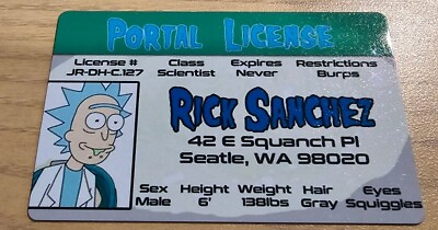 #ad Rick Sanchez Rick And Morty Novelty ID $6.50