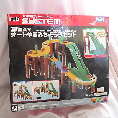 #ad Tomica Tomica system 3 way Automatic Mountain Road Set WORKS 99% Complete $76.49