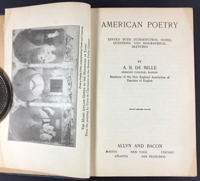 1923 American Poetry Verse Anthology Collection Poetry Poets Poe Frost amp; More $9.99