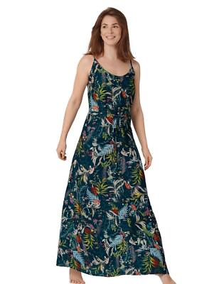 #ad Triumph Botanical Leaf Beach Maxi Dress 10207930 Womens Beachwear Cover Up GBP 25.00