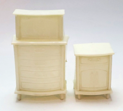 #ad Dollhouse Furniture Plastic Vintage Lot Of 2 $4.99