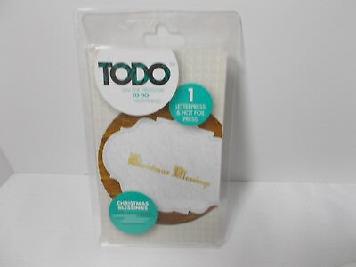 #ad TODO Hot Press Dye Plate TODO19 $9.99