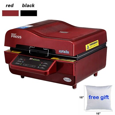 #ad 3D Vacuum Sublimation Heat Press Printer Machine 10Pcs 16quot; White Pillowcase $835.35