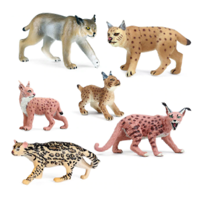 #ad 6pcs set Wild Animals PVC Toy Figure Doll Kids Gift $27.97