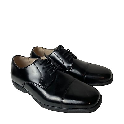 #ad florsheim shoe company youth dress Oxford shoes black leather boys size 5M $29.99
