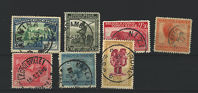 #ad Congo Belgium Colonies AFRICA Used STAMPS CITY CANCELS CD LOT Congo 380 $1.99