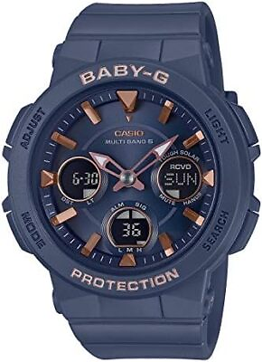 Casio Watch Baby G Radio Solar BGA 2510 2AJF Women Blue Shock Resistant $137.26