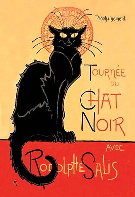 Tournee du Chat Noir avec Rodolphe Salis by Theophile Steinlen Art Print $27.99
