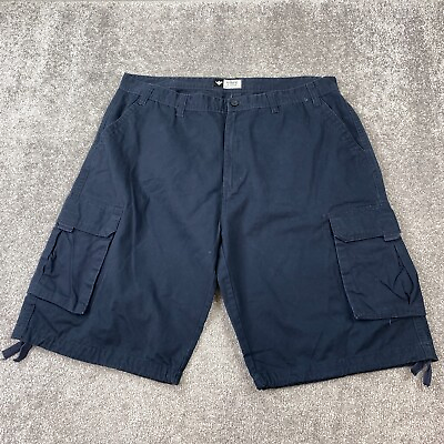 #ad Shaka Wear Premium Quality Cargo Shorts Men#x27;s Size 48 Navy Multi Pocket Cotton $18.95