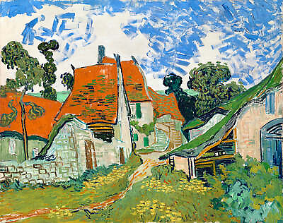 #ad Street in Auvers sur Oise by Vincent van Gogh Art Print $11.95