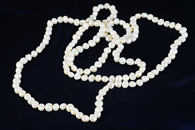 #ad Freshwater Pearl On Knotted Rope Authentic Pearls 186 gram Avg 9 to 11mm Pearls $59.97