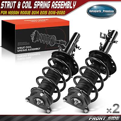 2x Front Complete Strut amp; Coil Spring Assy for Nissan Rogue 2014 2015 2016 2020 #ad $166.99