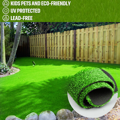 65x3.2 ft Artificial Grass Mat Synthetic Landscape Fake Lawn Pet Dog Turf Garden $96.99