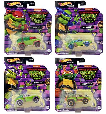 Hot Wheels Teenage Mutant Ninja Turtles 2023 Toys Die Cast Choose Any $10.99