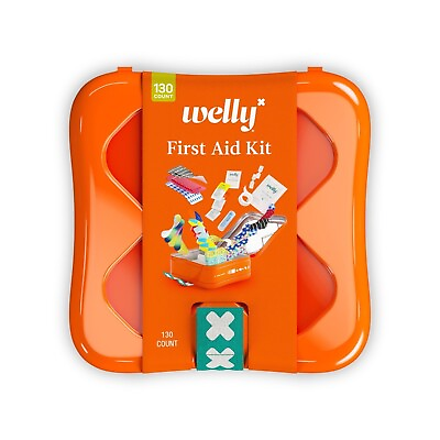 #ad Welly First Aid Kit Adhesive Flexible Fabric and Waterproof Bandages Tape $29.99