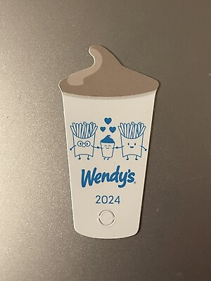 #ad 1 WENDYS FROSTY KEY TAG ☆ NEW ☆ FREE FROSTY JR WITH PURCHASE ALL YEAR FOR 2024 $6.00